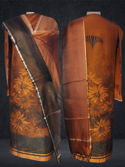 Semi Stitched Chanderi Casual Suitset VISHAL KAPUR