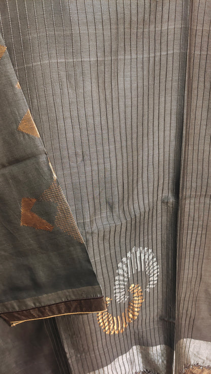 Semi Stitched Formal chanderi Suitset