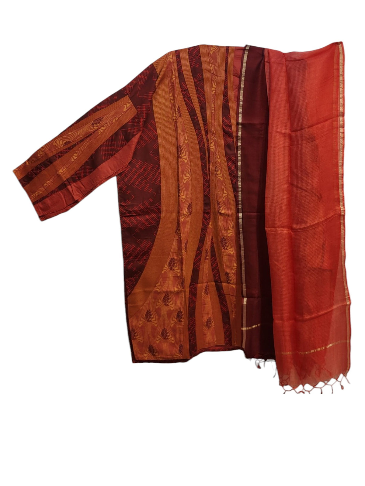 Semi Stitched Cotton Casual Suitset