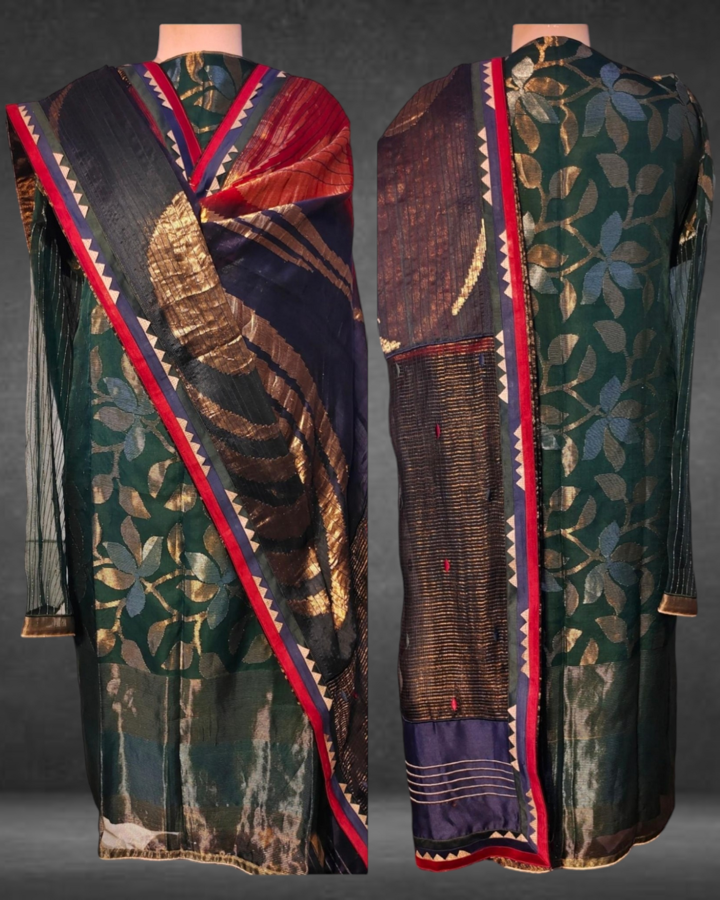 Semi Stitched Formal Chanderi suitset