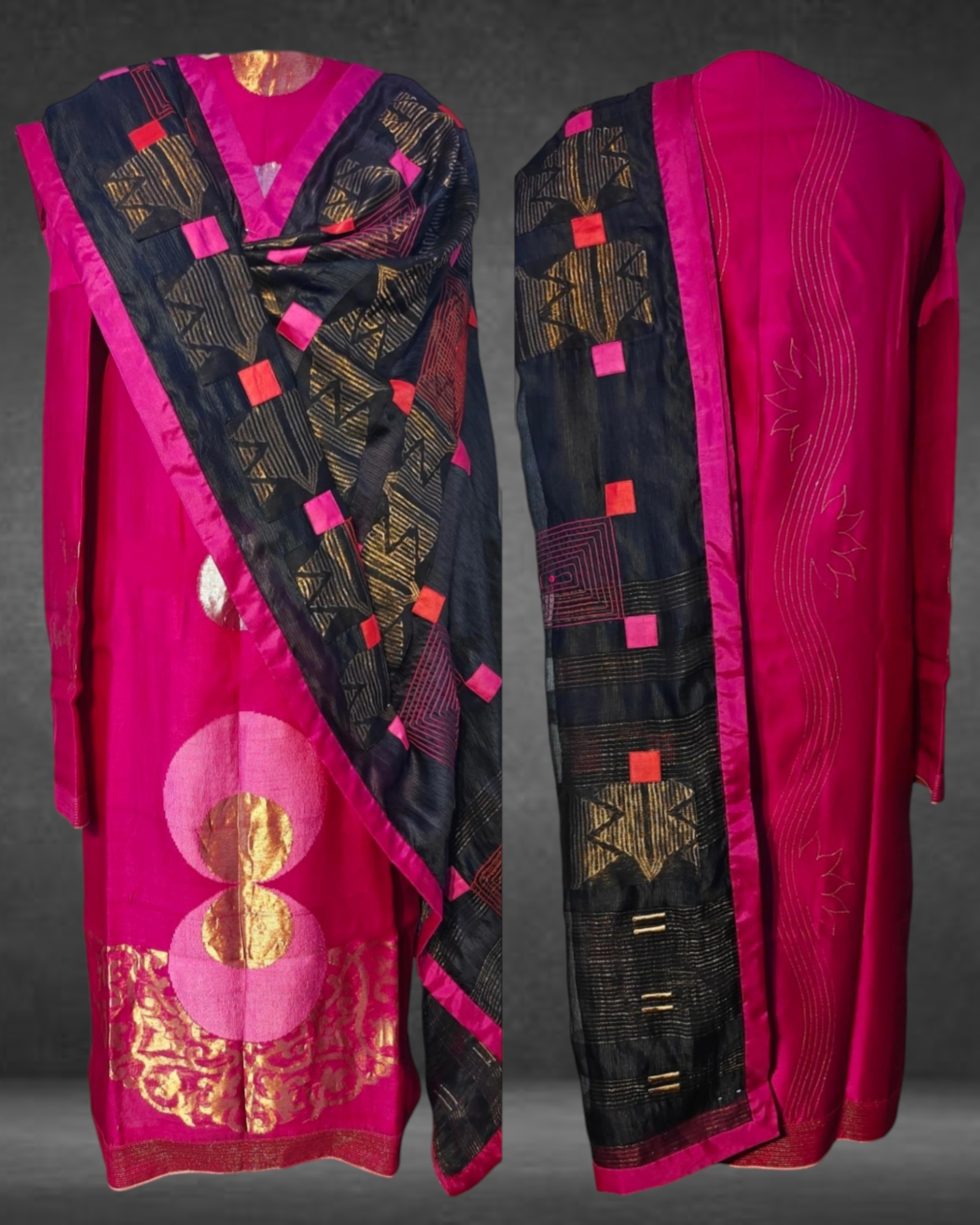 Semi Stitched Formal Chanderi suitset VISHAL KAPUR