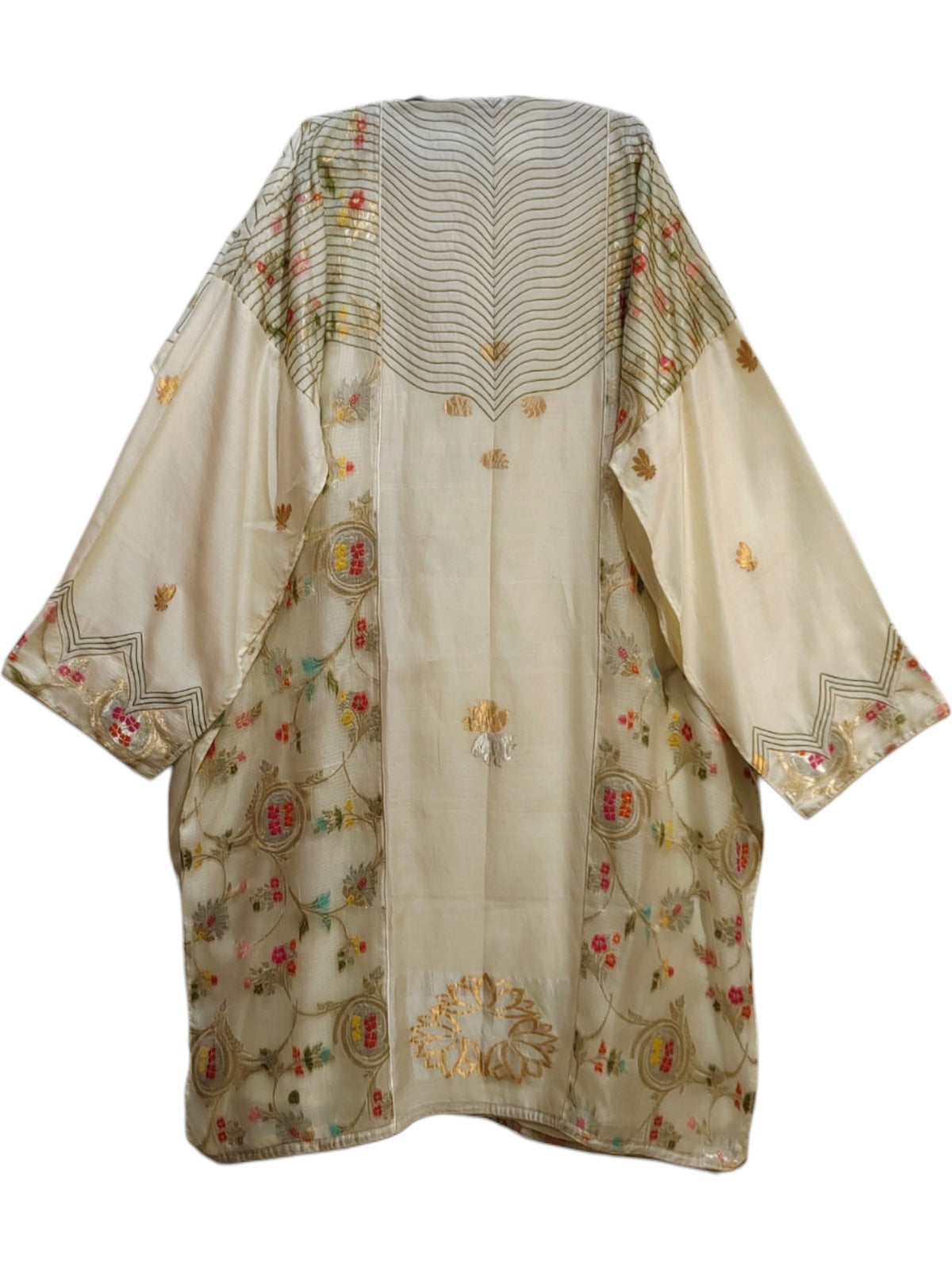 Semi Stitched Chanderi Formal Suitset