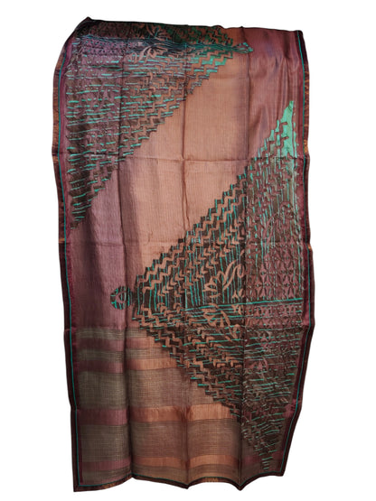 Semi Stitched Chanderi Formal Suitset