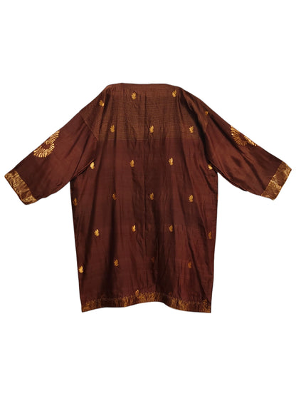 Semi Stitched Chanderi Formal Suitset