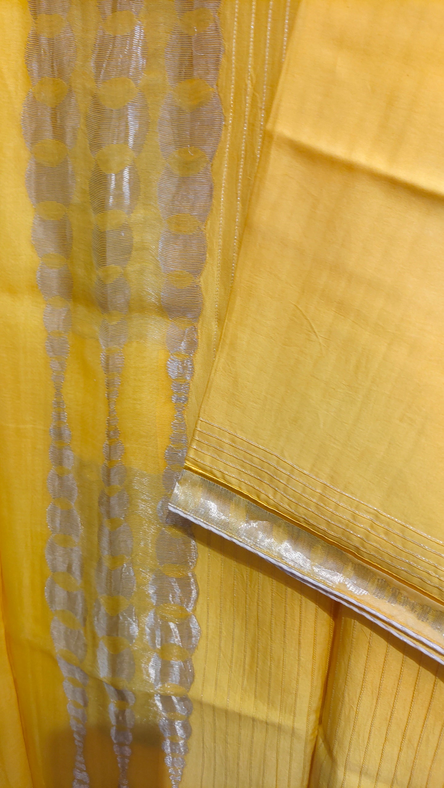Semi Stitched Chanderi  Formal kurta