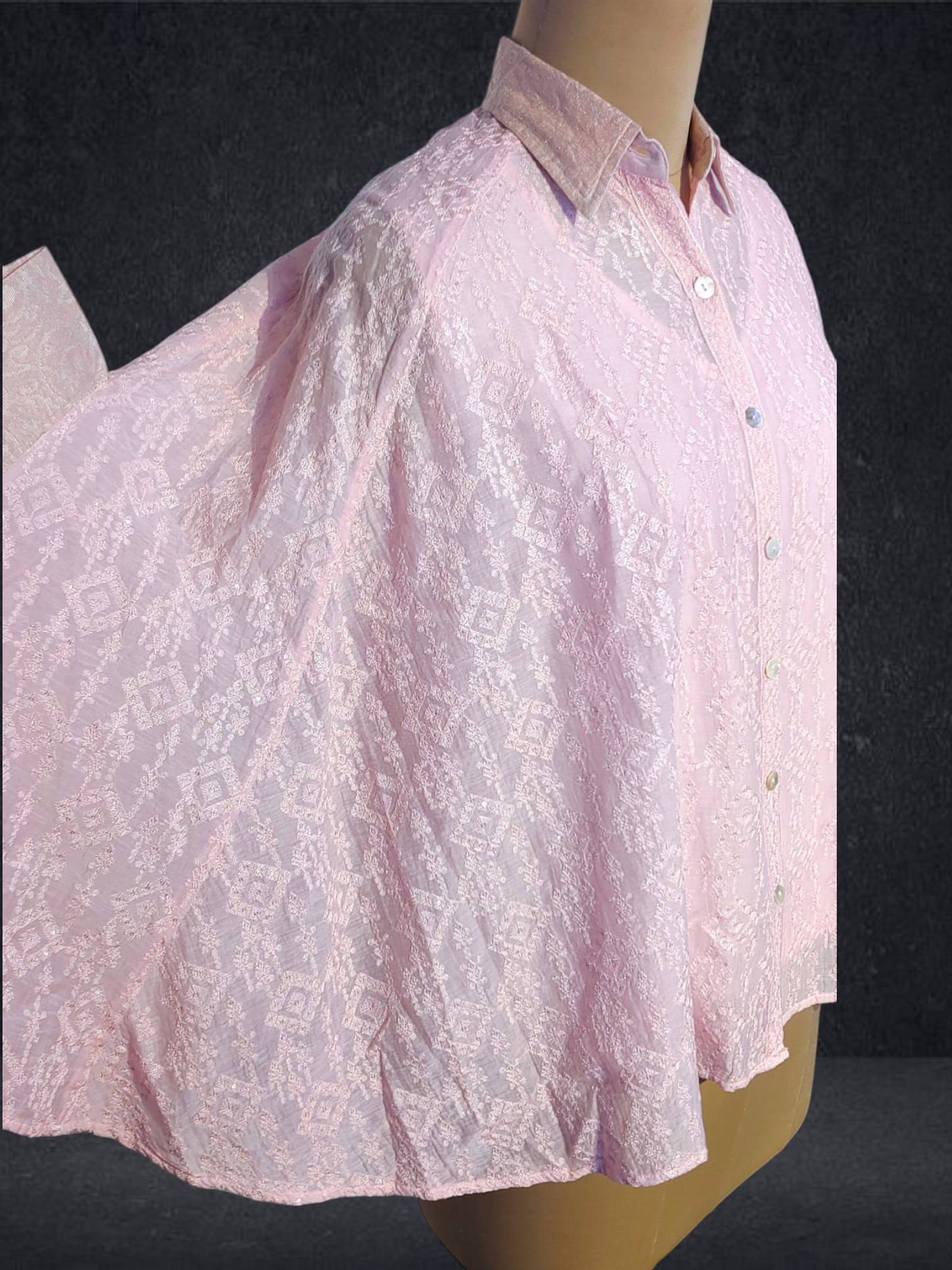 Stitched Embroidered Short Shirt VISHAL KAPUR STUDIO