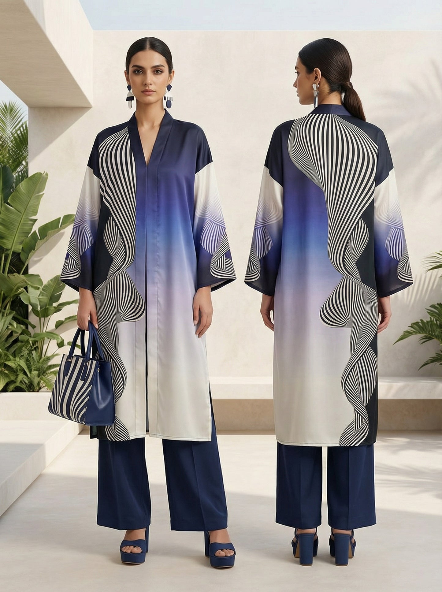 Semi Stitched Cotton satin Casual Suitset