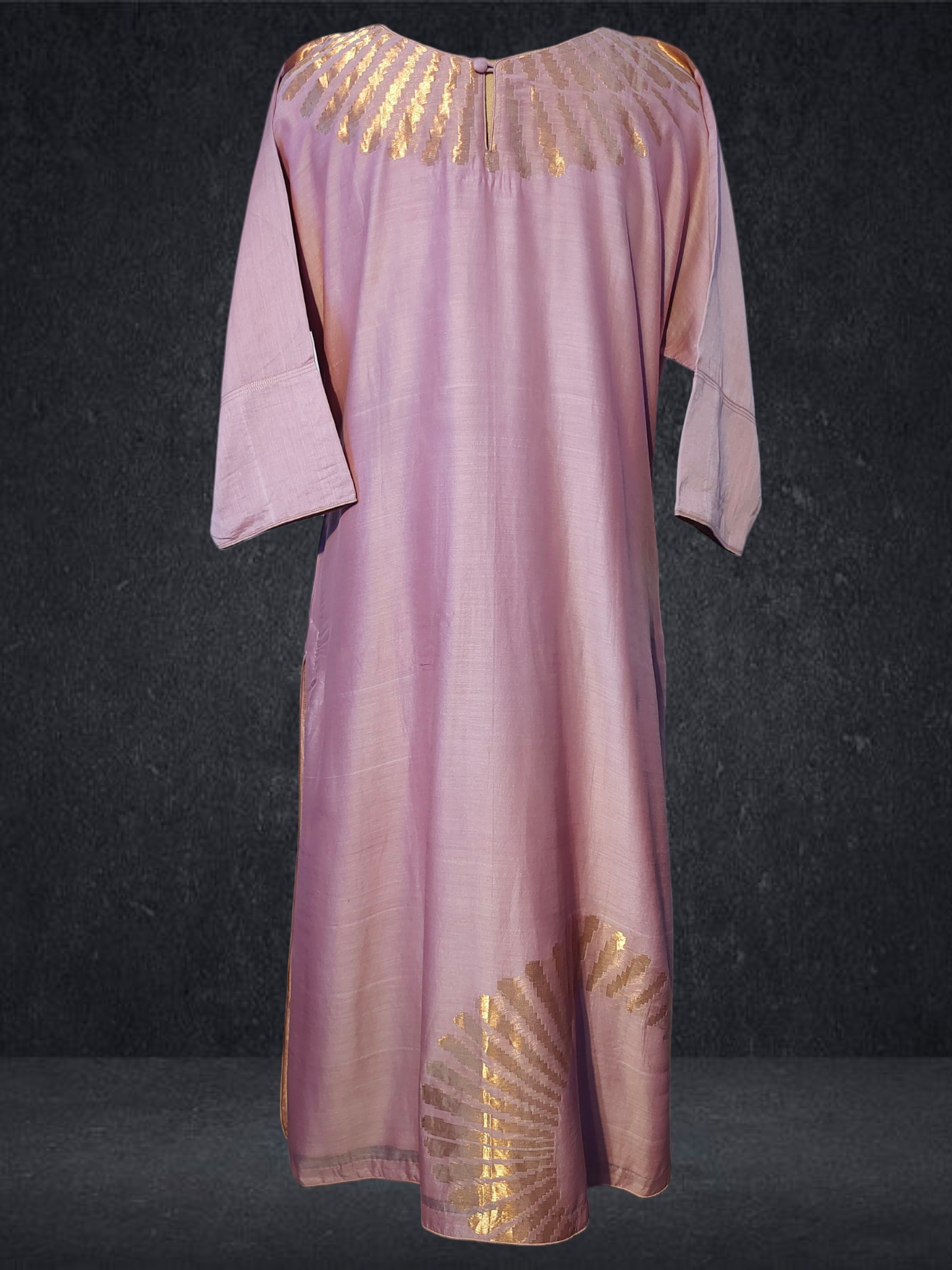 Stitched Chanderi Long Dress VISHAL KAPUR STUDIO
