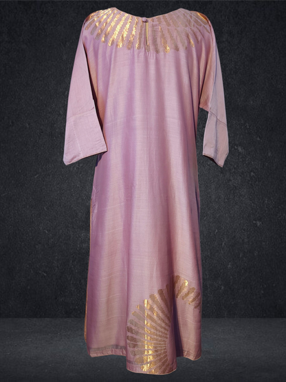 Stitched Chanderi Long Dress VISHAL KAPUR STUDIO