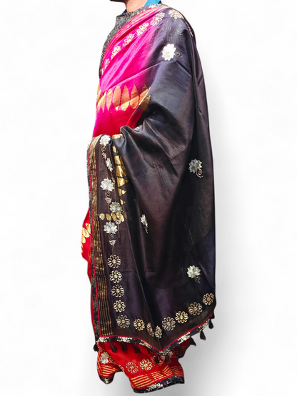 Formal Chanderi Silk Zari Woven With Dabka Saree