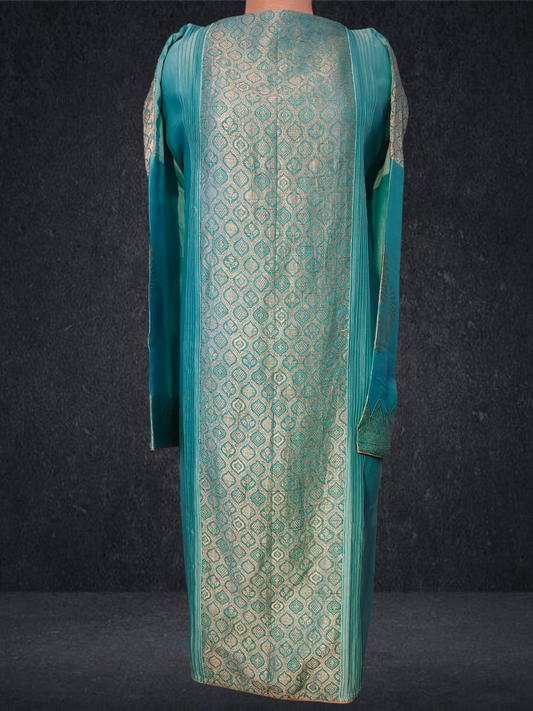 Semi Stitched Formal chanderi Kurta