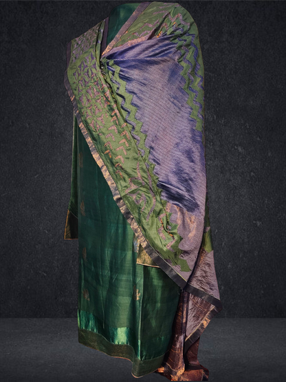 Semi Stitched Formal chanderi Suitset