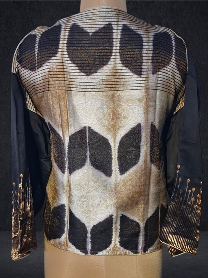 Semistitched Chanderi Ɓlouse