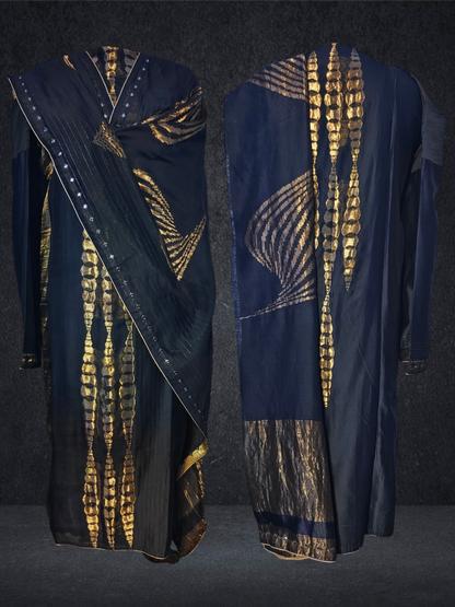 Semi Stitched Formal chanderi Suitset