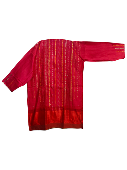 Semi Stitched Formal chanderi Suitset