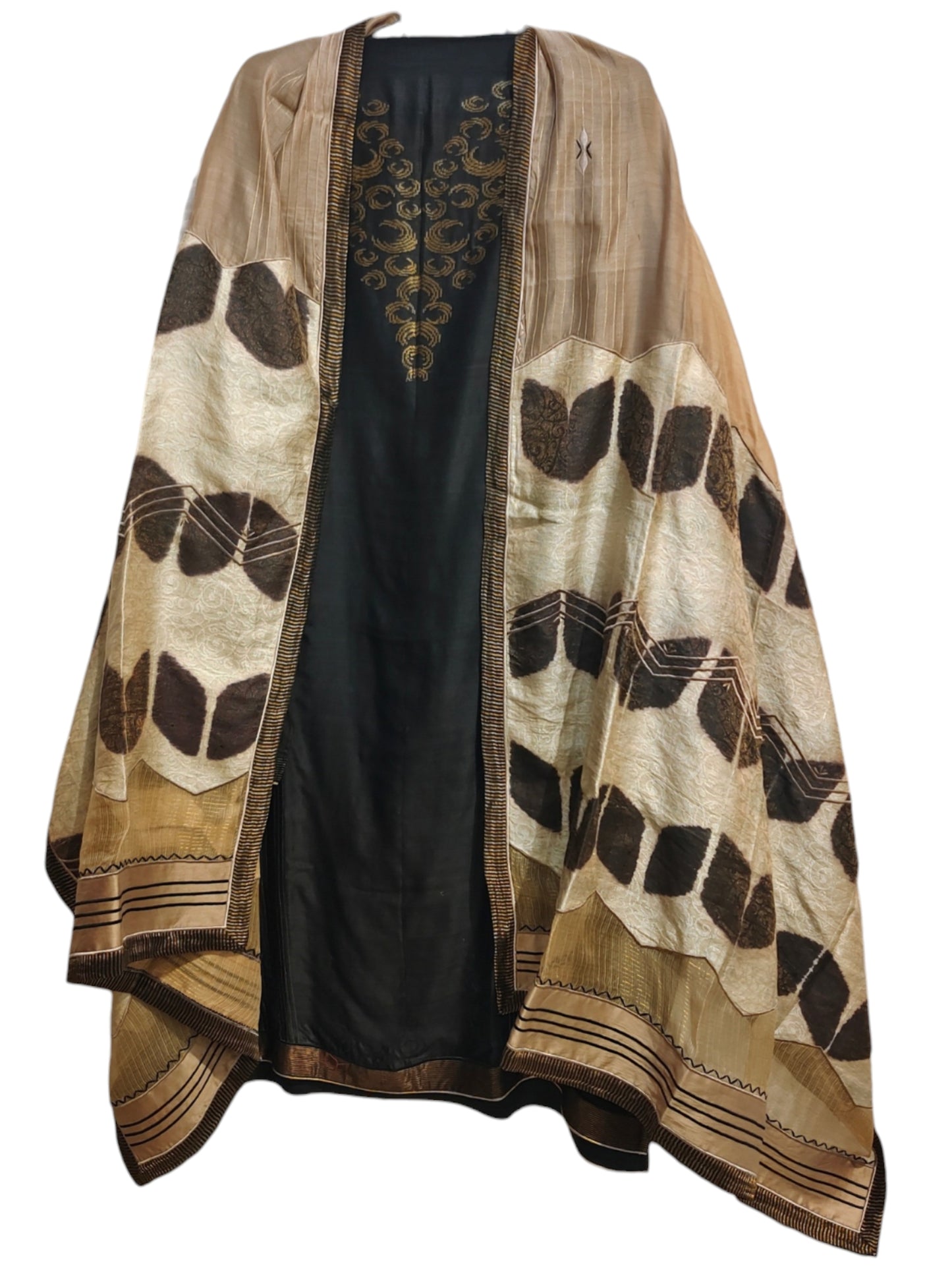 Semi Stitched Chanderi Formal Suitset