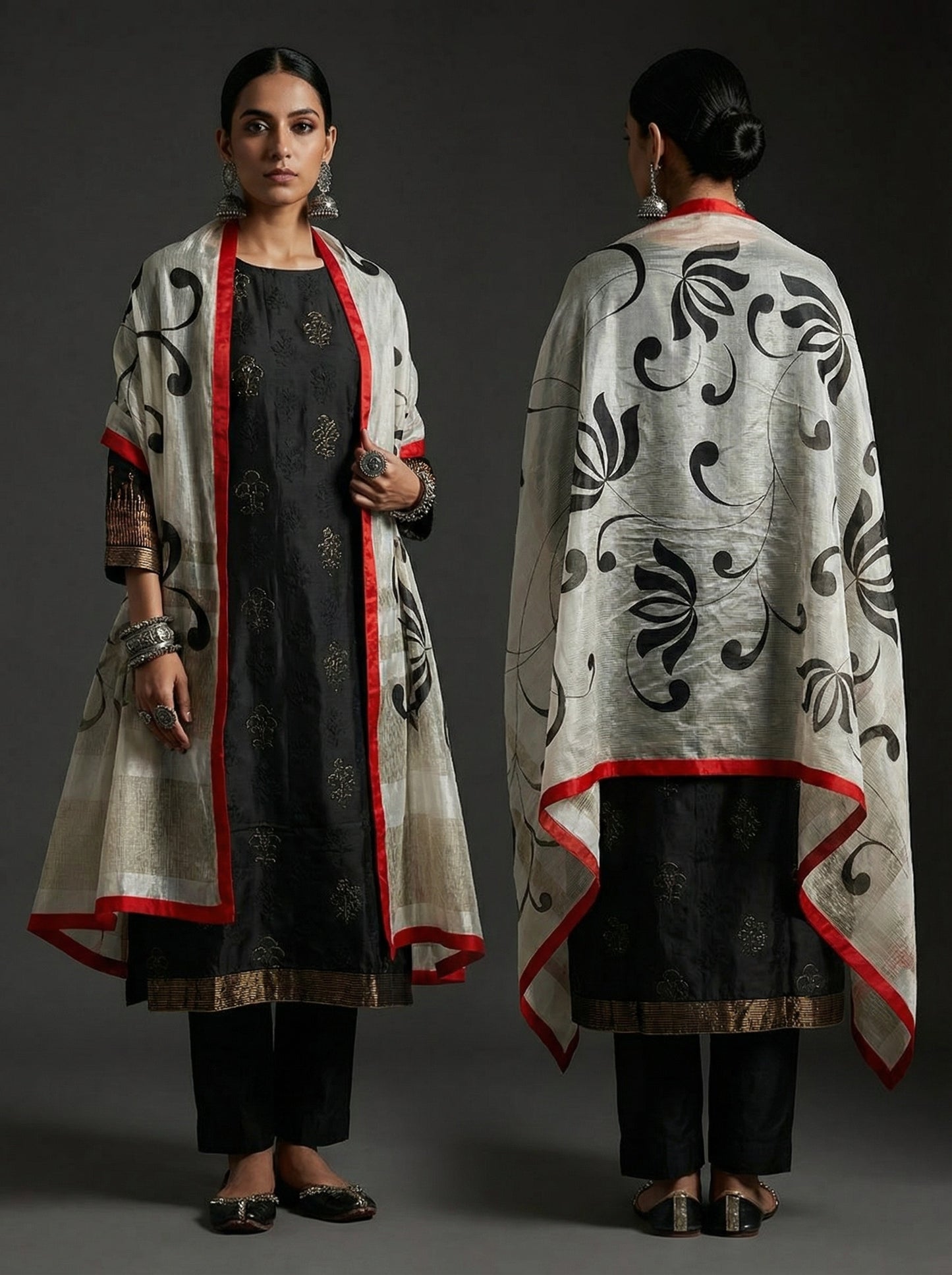 Semi Stitched Formal Chanderi Suitset