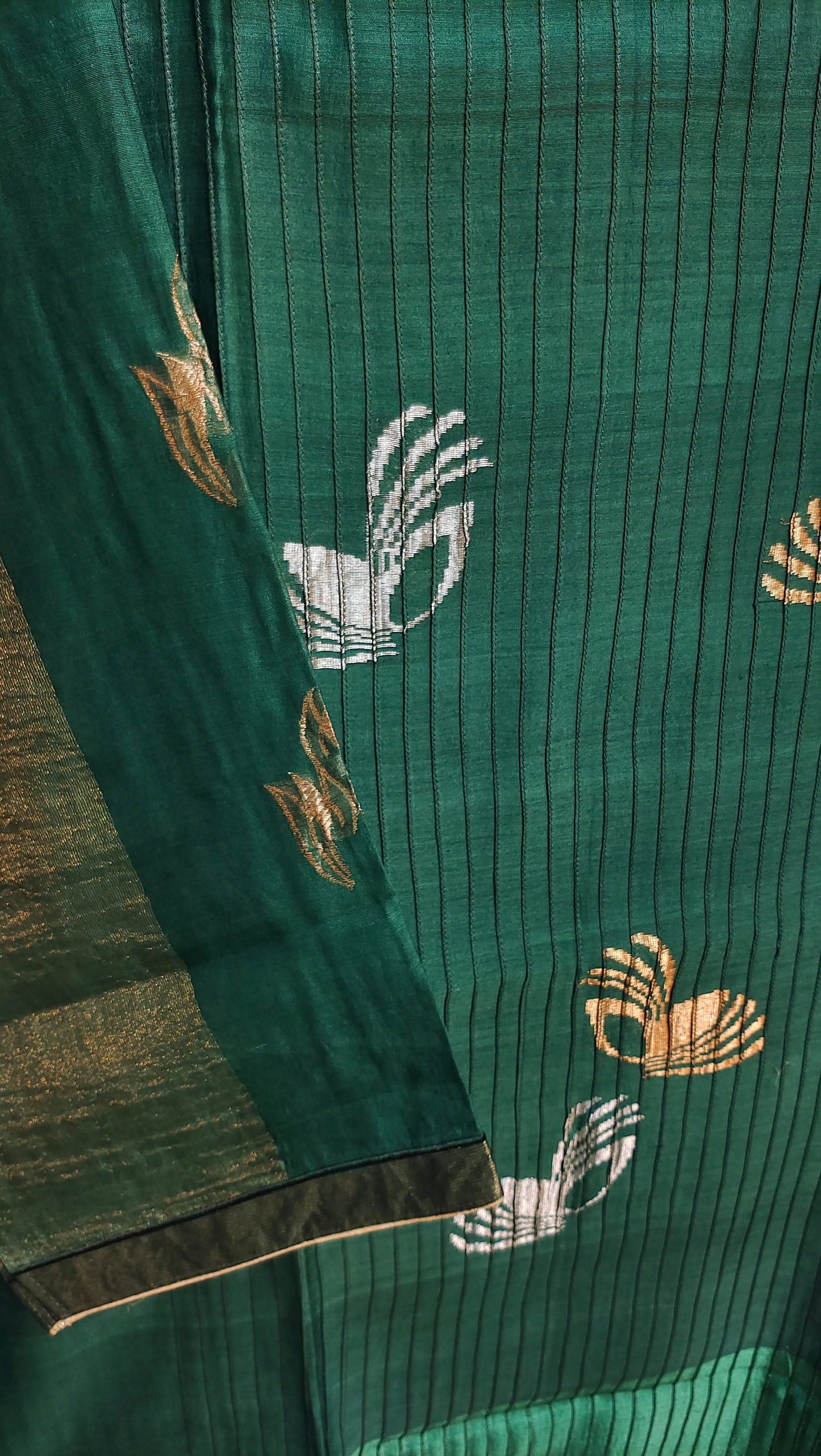 Semi Stitched Formal chanderi Suitset