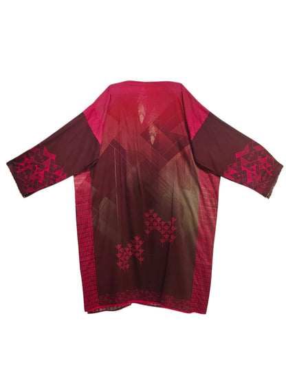 Semi Stitched Chanderi Casual Suitset