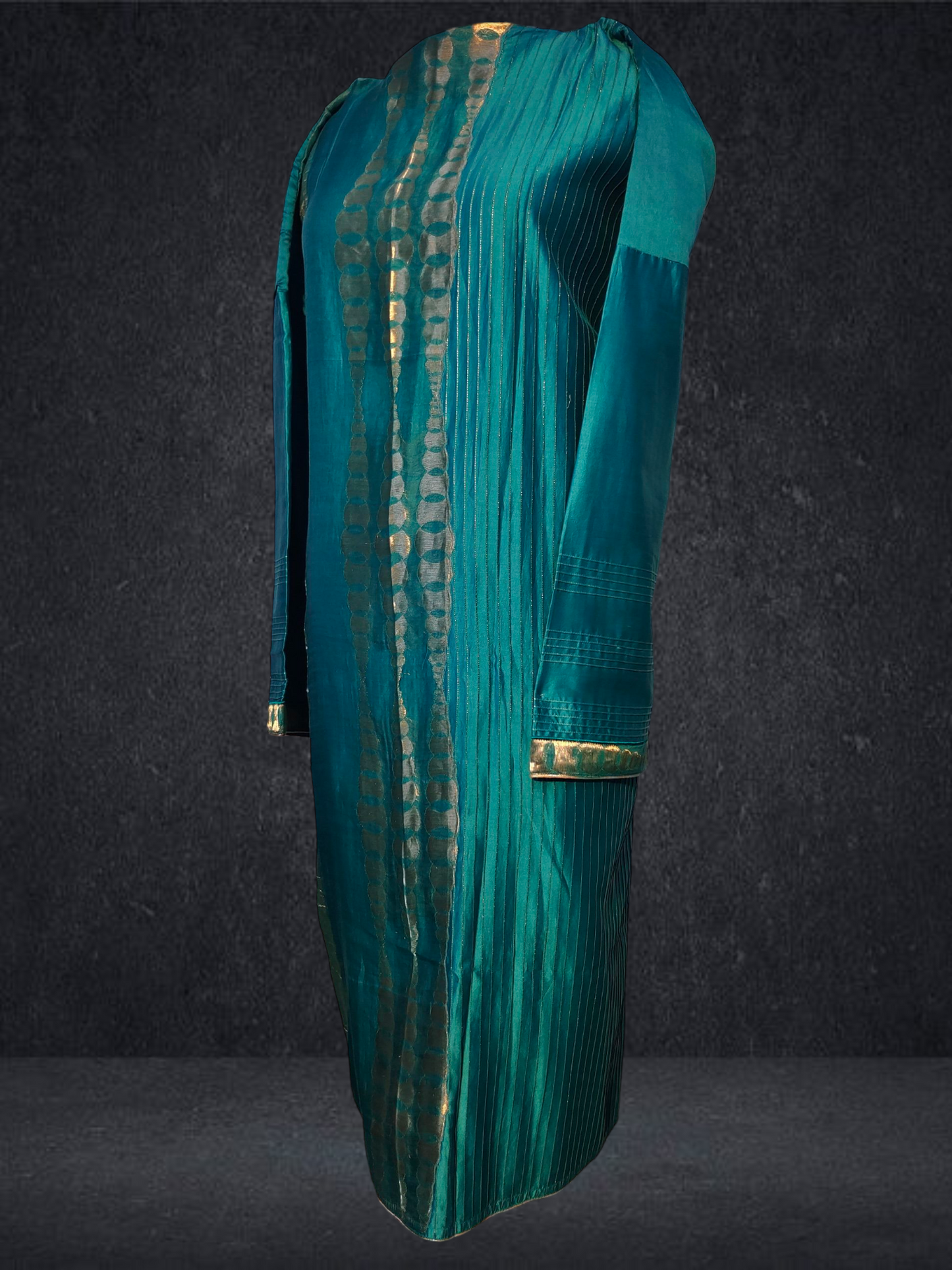 Semi Stitched Formal chanderi Suitset