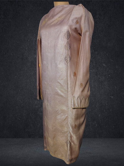 Semi Stitched Formal chanderi Suitset