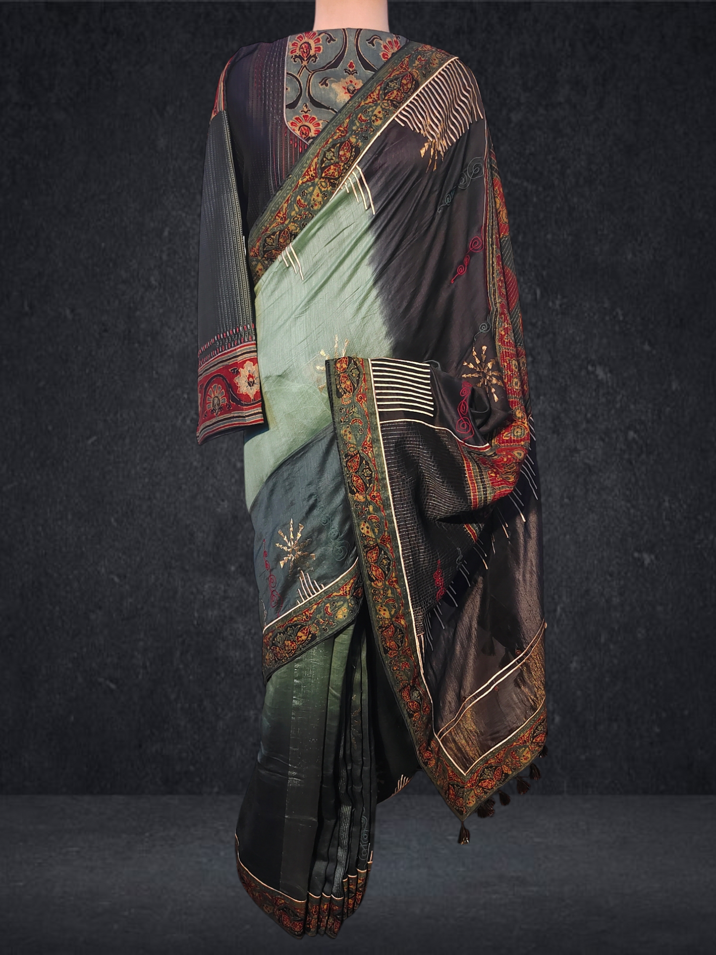 Formal Silk Ajrakh Saree