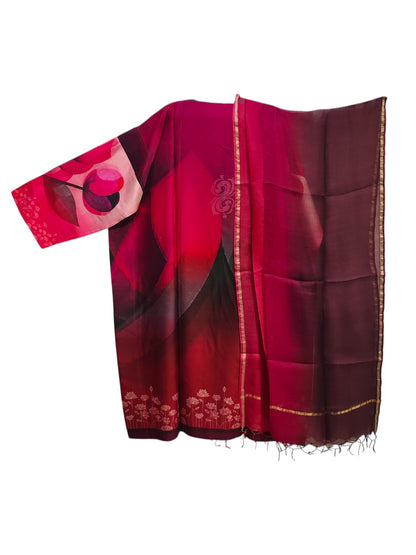 Semi Stitched Chanderi Casual Suitset VISHAL KAPUR