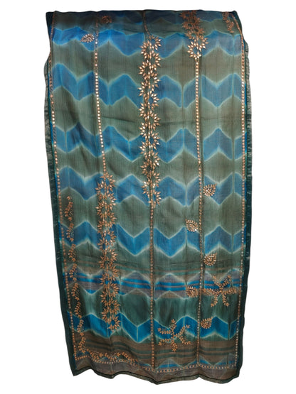 Semi Stitched Chanderi Formal Suitset