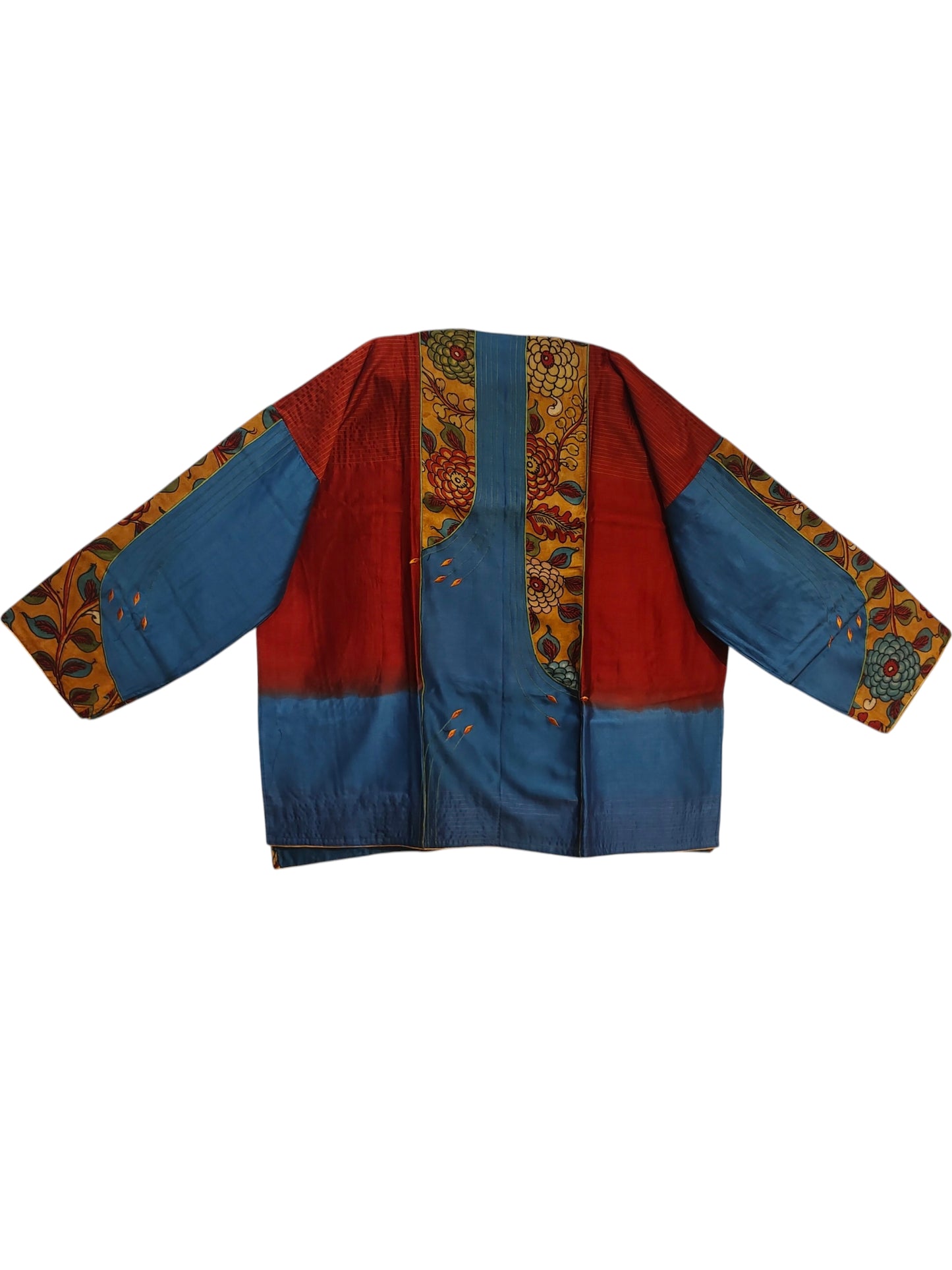 Semi Stitched Chanderi Kalamkari Short Tunic