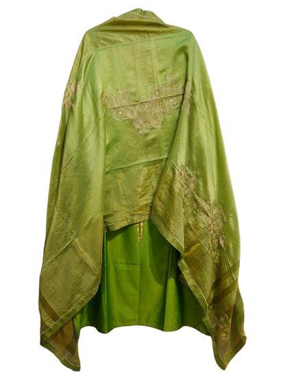 Semi Stitched Formal Chanderi Suitset