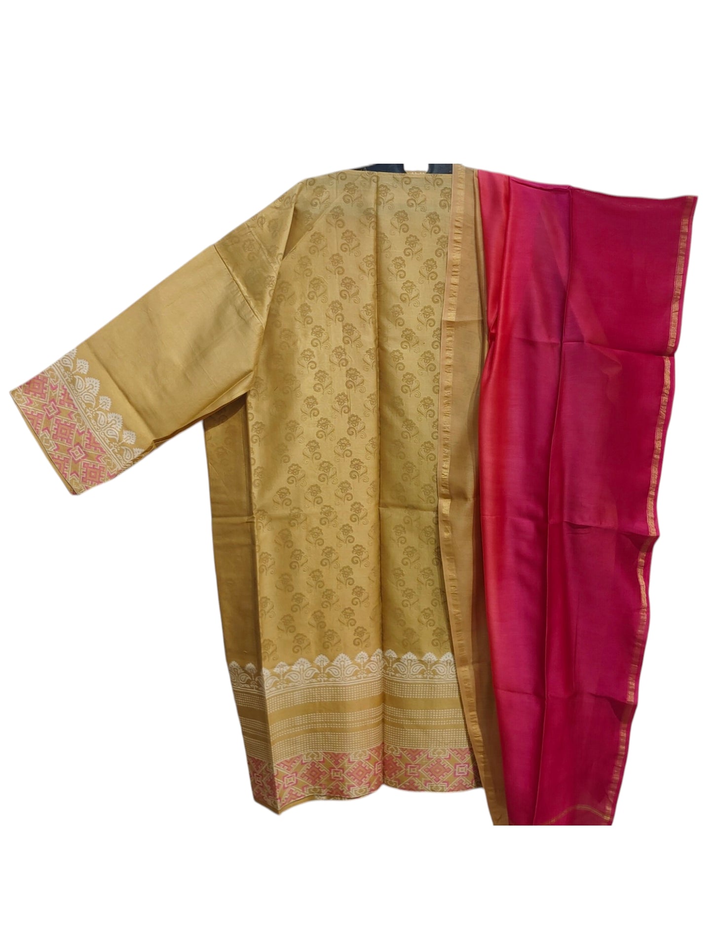 Semi Stitched Cotton Casual Suitset