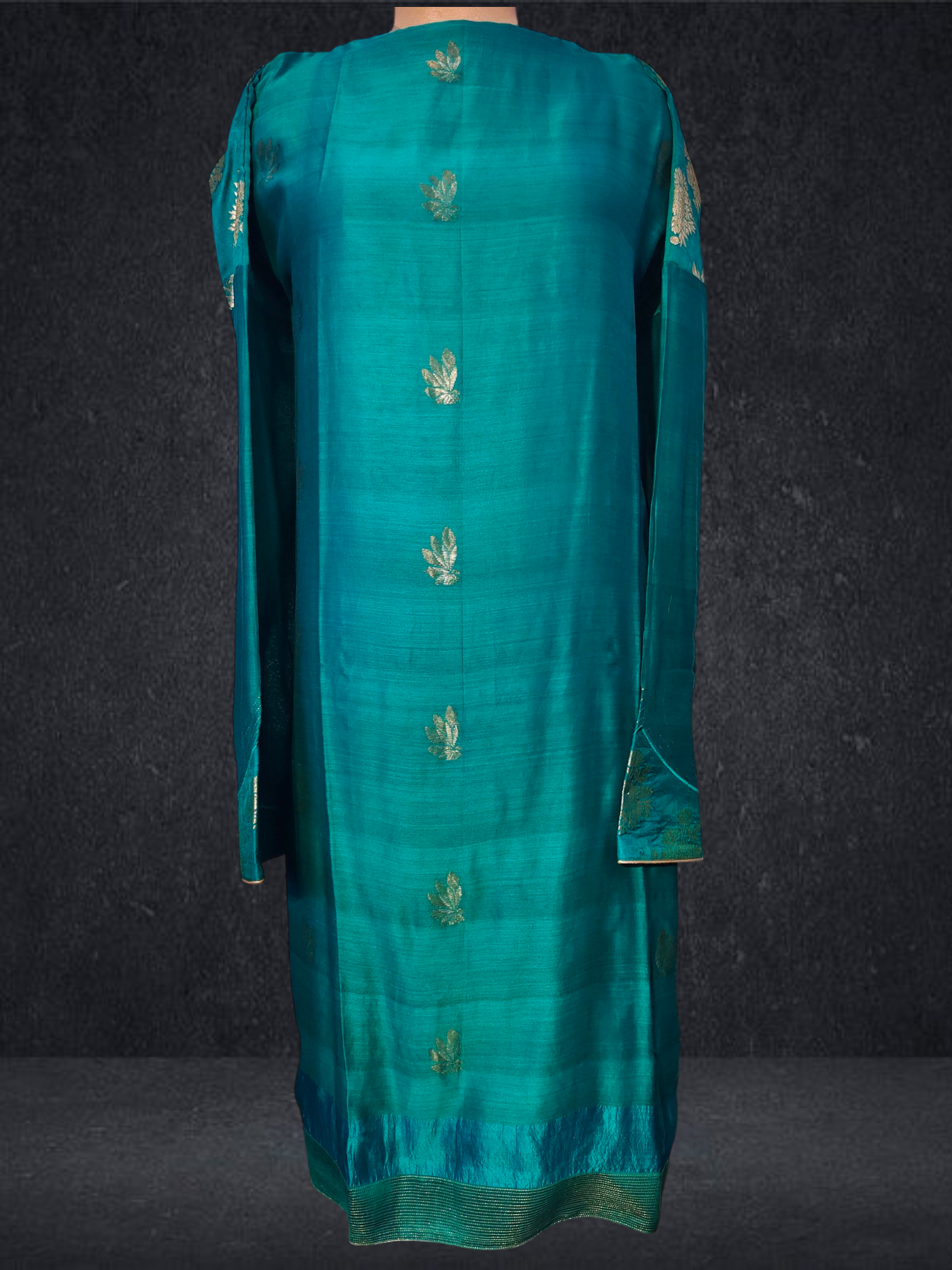 (Copy) Semi Stitched Formal chanderi Suitset VISHAL KAPUR