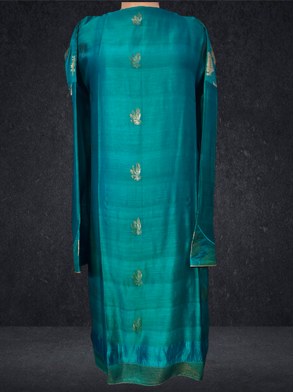 (Copy) Semi Stitched Formal chanderi Suitset VISHAL KAPUR