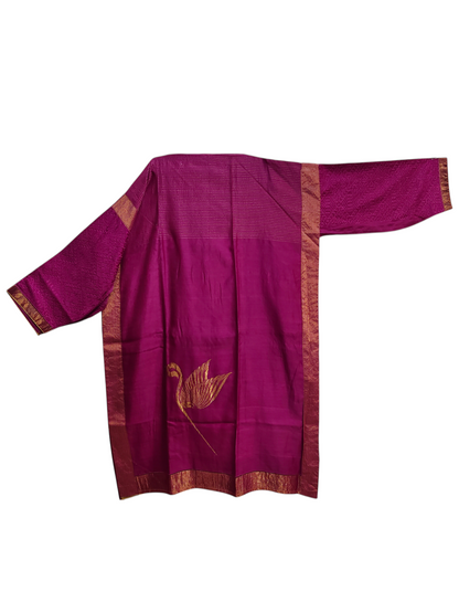 Semi Stitched Formal chanderi Suitset