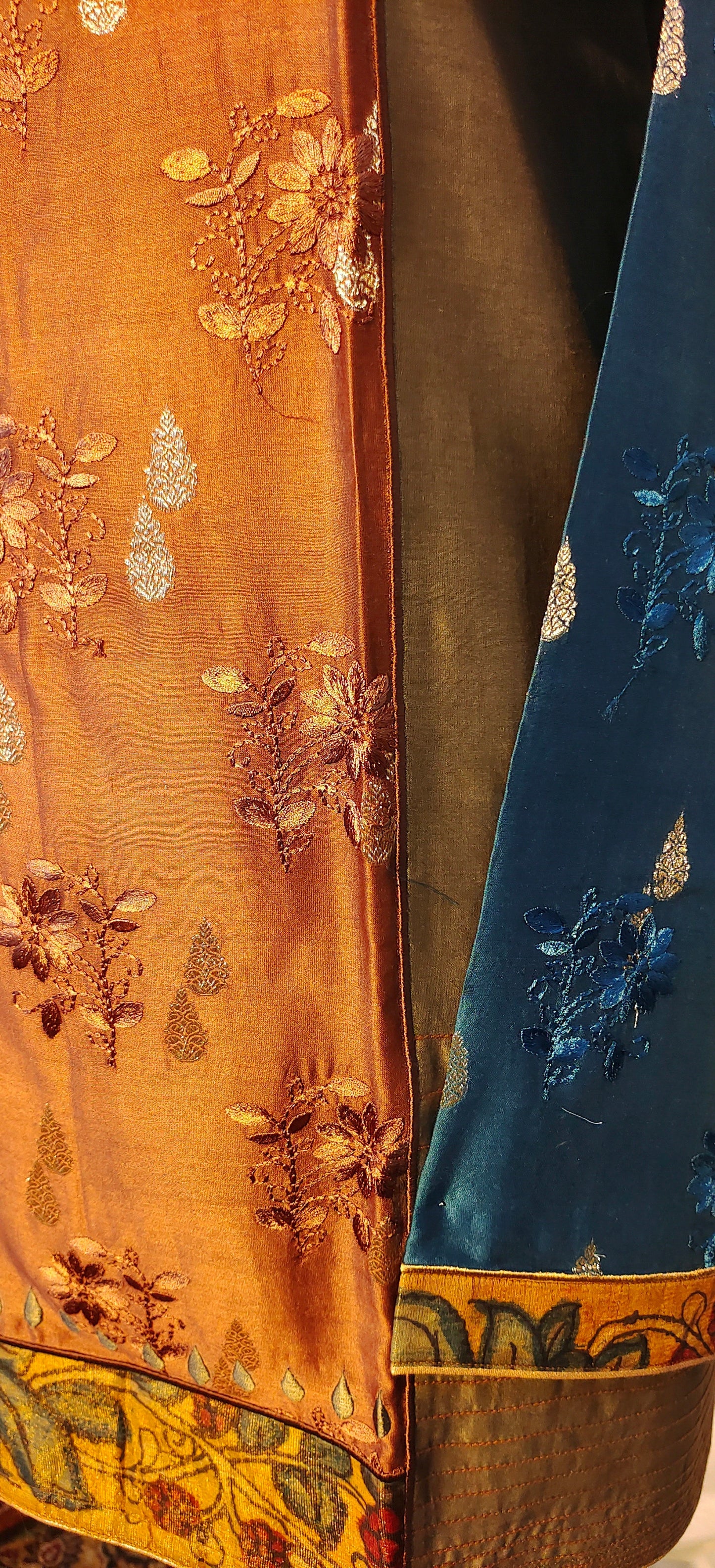 Semistitched Chanderi Kalamkari Short Tunic VISHAL KAPUR STUDIO