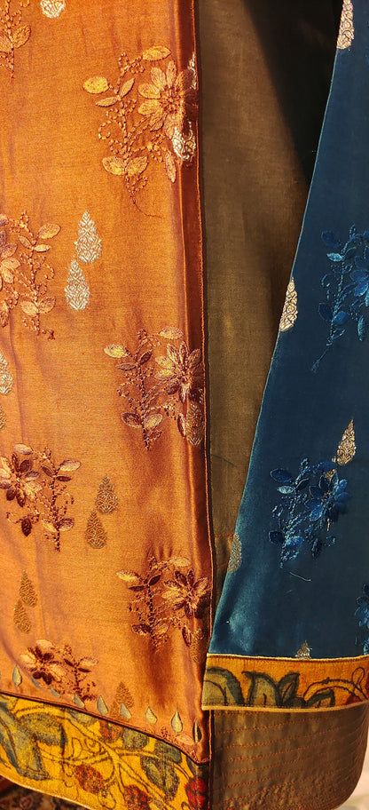 Semistitched Chanderi Kalamkari Short Tunic VISHAL KAPUR STUDIO
