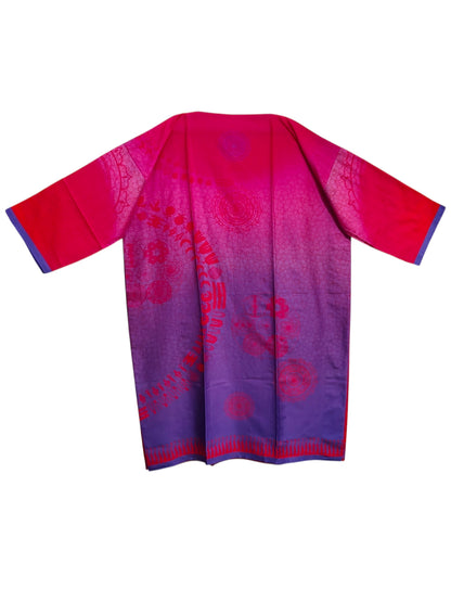 Semi Stitched Chanderi Casual Suitset