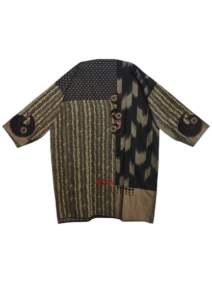 Semi Stitched Chanderi Formal Suitset