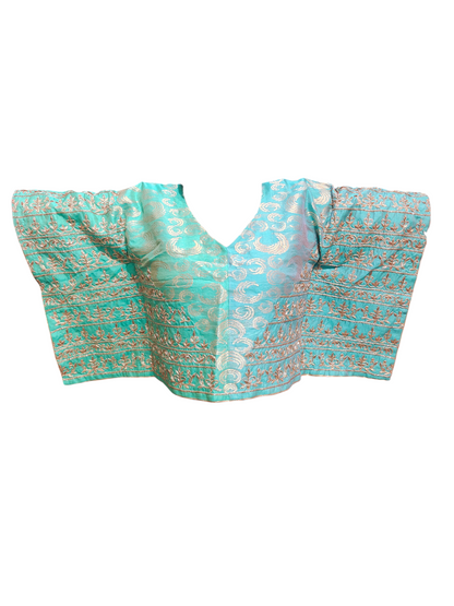 Indowestern chanderi formal kaftan blouse