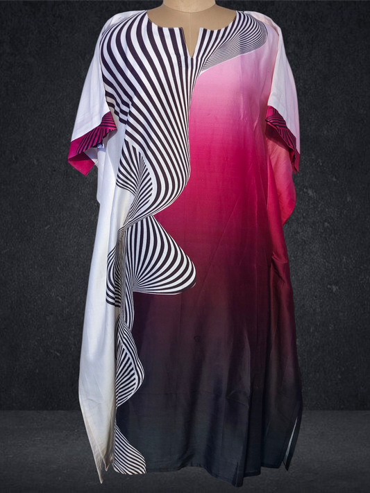 Stitched Chanderi Digital Printed Kaftan VISHAL KAPUR STUDIO