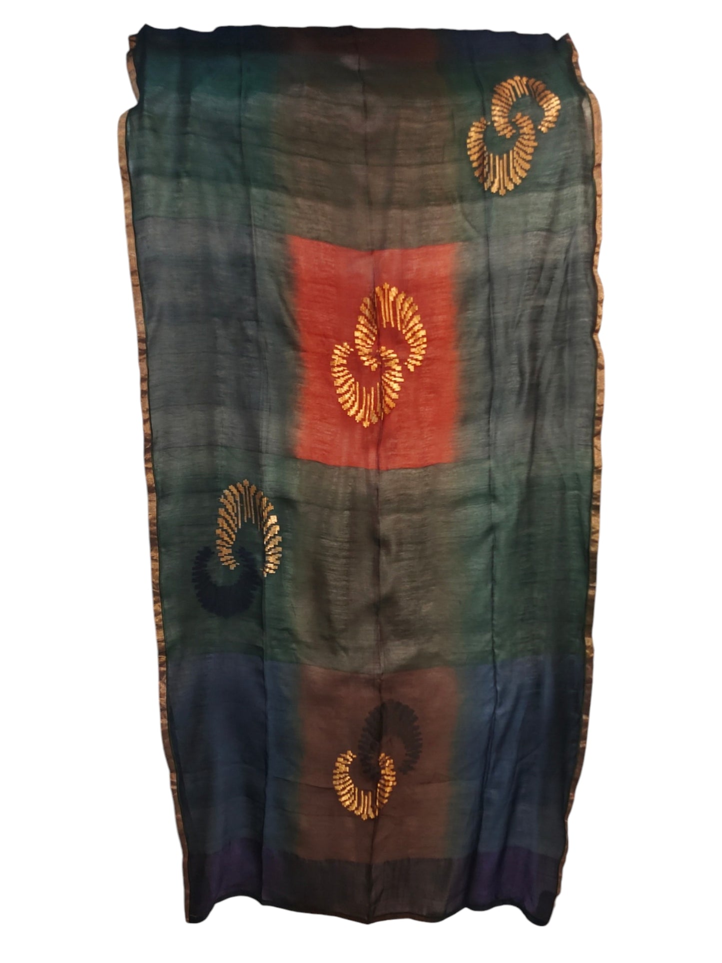 Semi Stitched Chanderi Formal Suitset