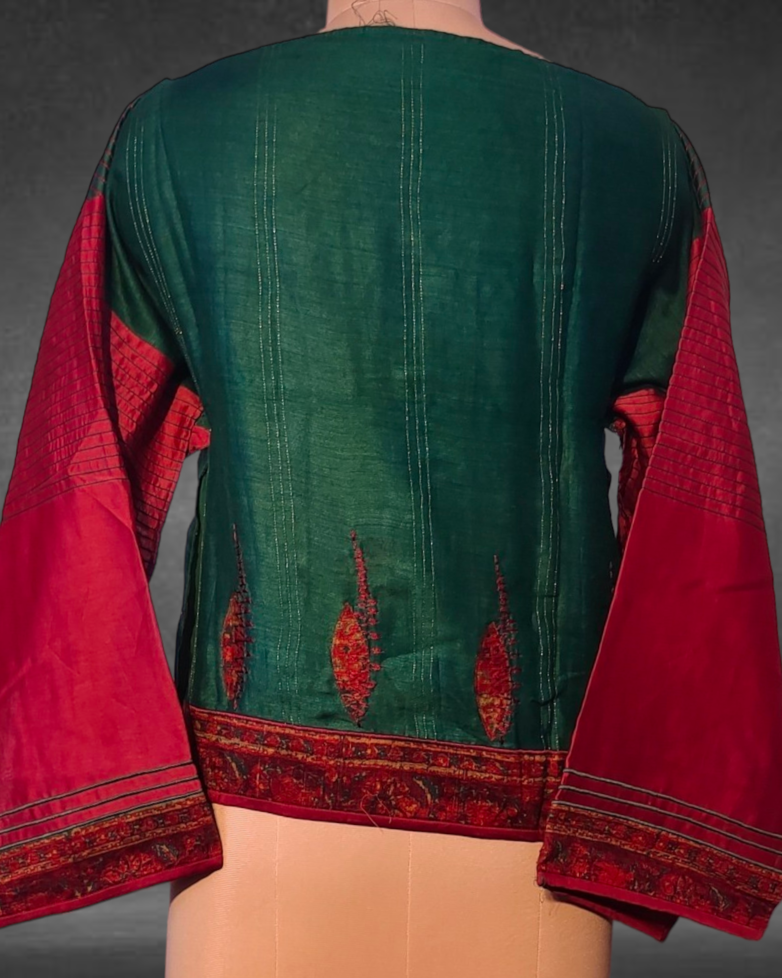 Semistitched Chanderi Silk Ajrakh Formal Ɓlouse VISHAL KAPUR STUDIO