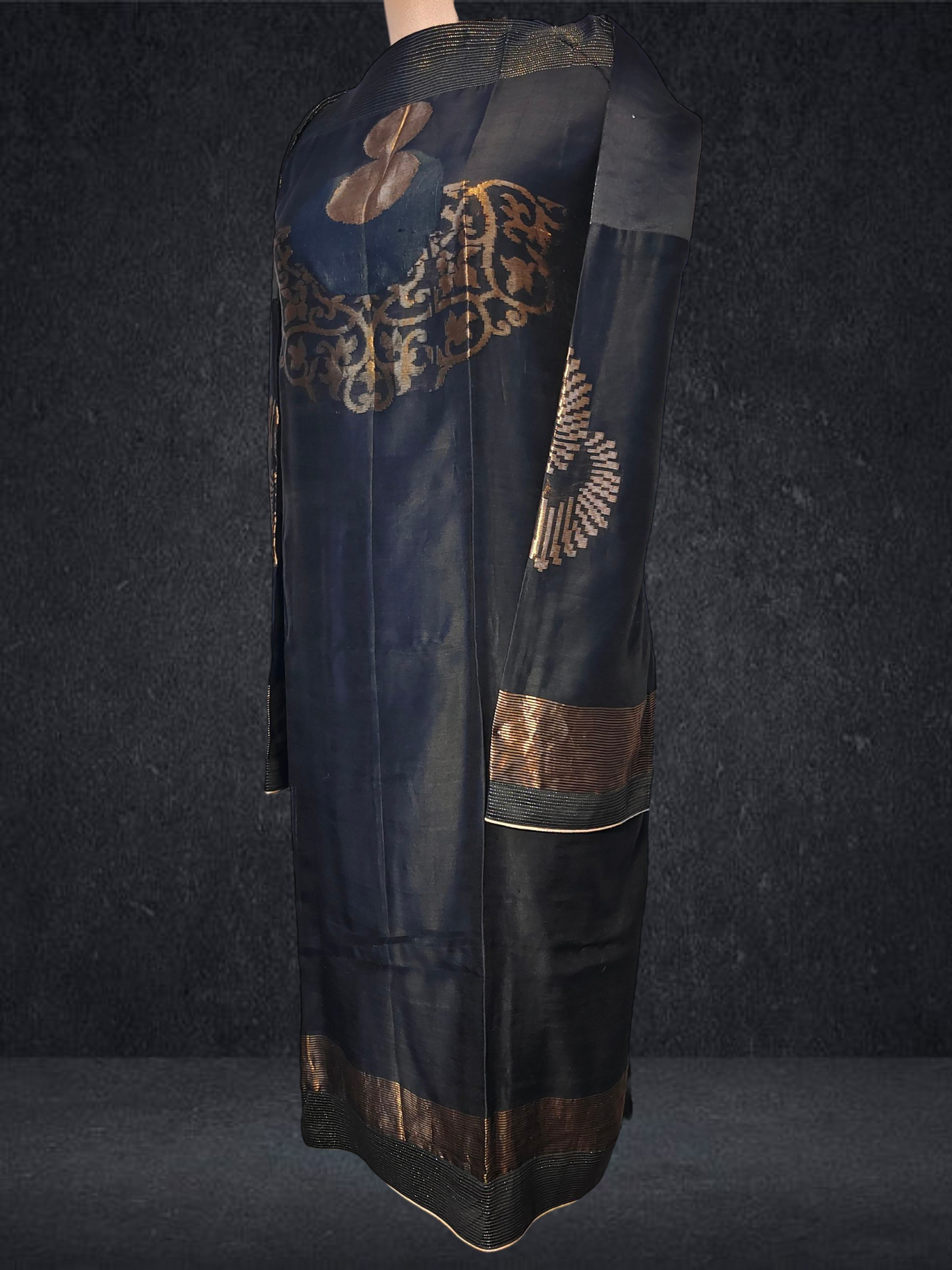 Semi Stitched Formal chanderi Kurta