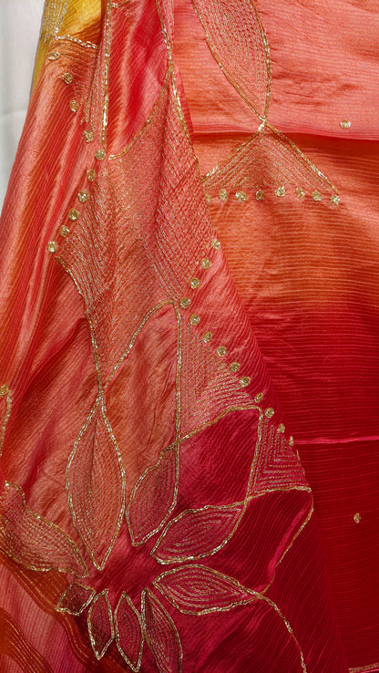 Semi Stitched Formal Chanderi Suitset