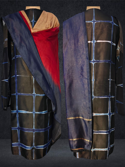 Semi Stitched Chanderi Casual Suitset