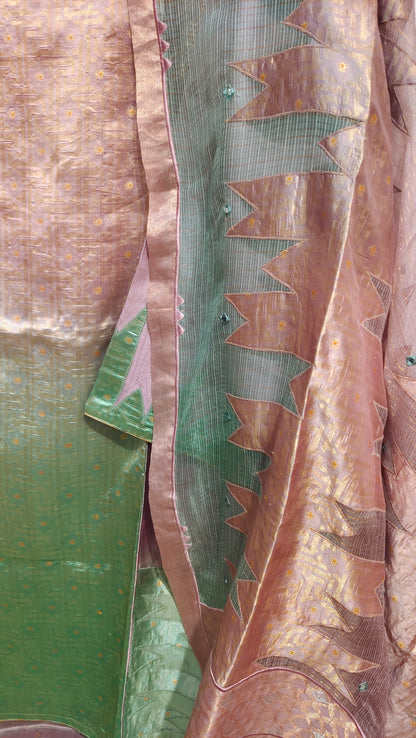 Semi Stitched Formal Chanderi Suitset