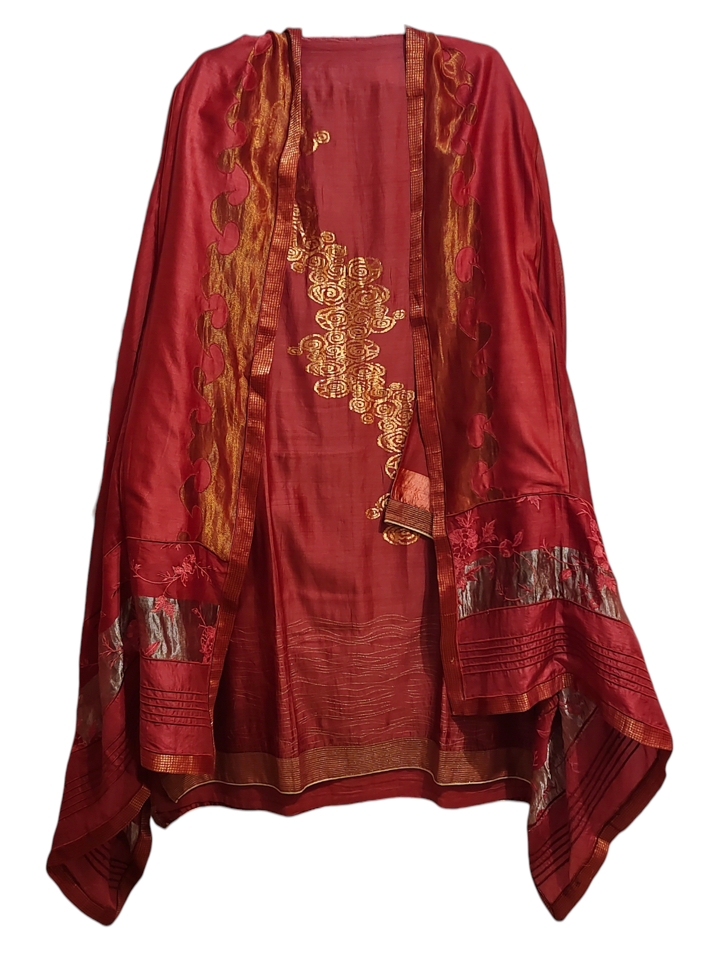 Semi Stitched Formal Chanderi Suitset