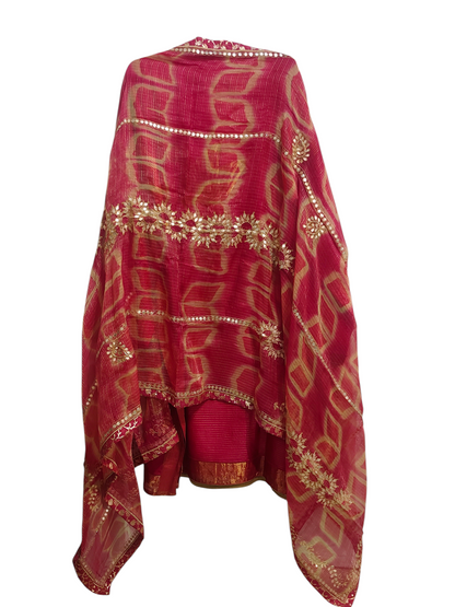 Semi Stitched Formal Chanderi Suitset