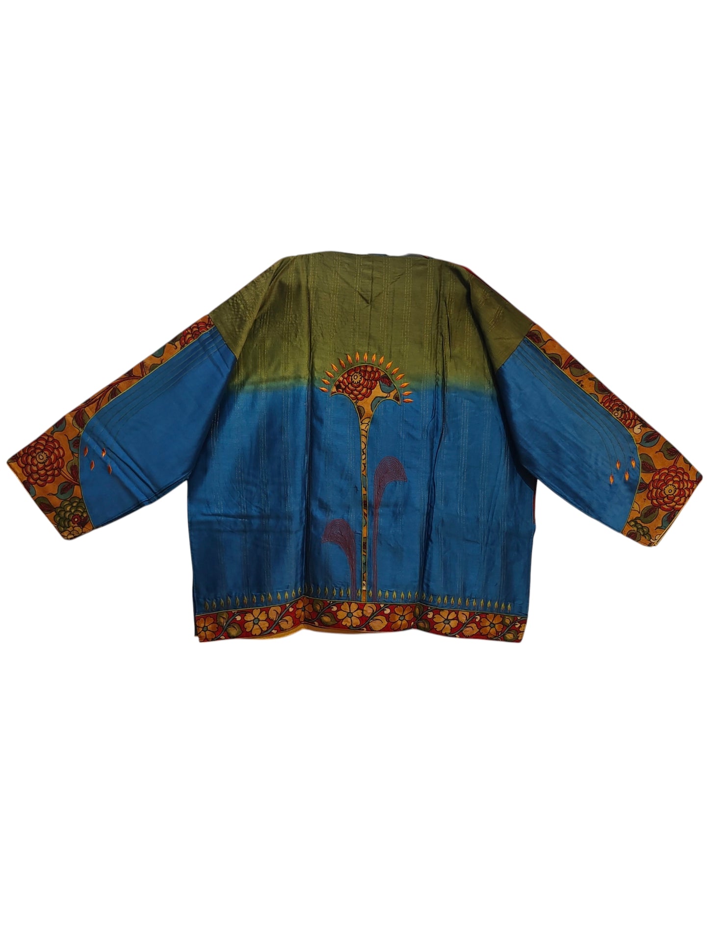 Semi Stitched Chanderi Kalamkari Short Tunic