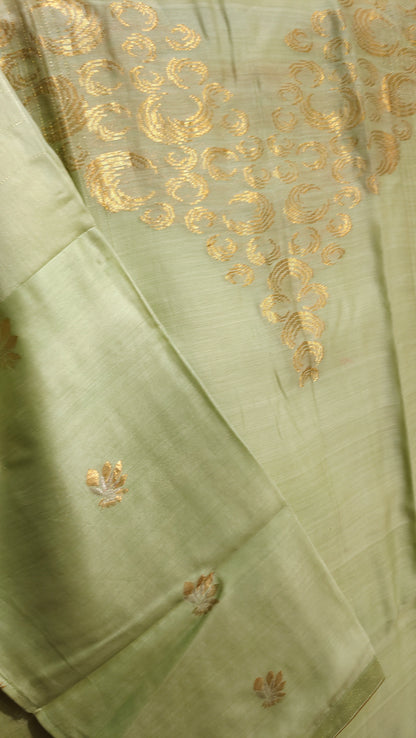 Semi Stitched Formal Chanderi Suitset